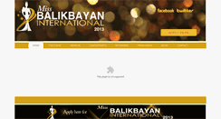 Desktop Screenshot of missbalikbayan.com