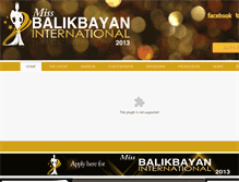 Tablet Screenshot of missbalikbayan.com